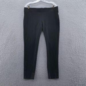 Cabi Womens Nouveau Ponte Knit Leggings Pants Medium Black‎ Mid Rise Stretch